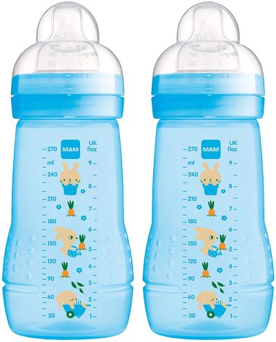 MAM Easy Active Baby Bottle - 2+ Months - 2 Pack - 270ml