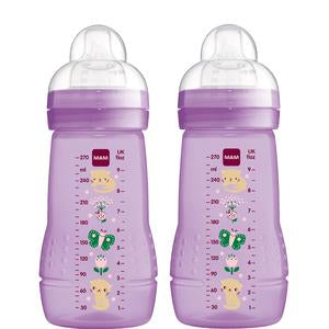 MAM Easy Active Baby Bottle - 2+ Months - 2 Pack - 270ml