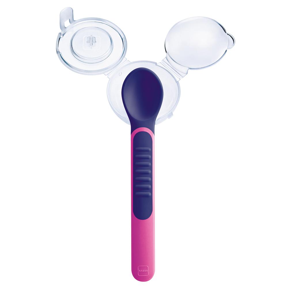 Mam Heat Sensitive Spoons Pink