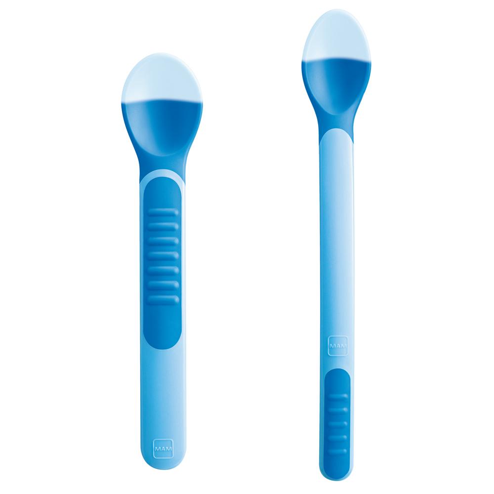 Mam Heat Sensitive Spoons Blue