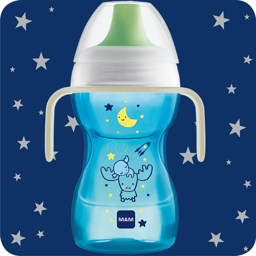 MAM Night Time Fun To Drink Cup with Handles 6+ Months 270ml - Blue