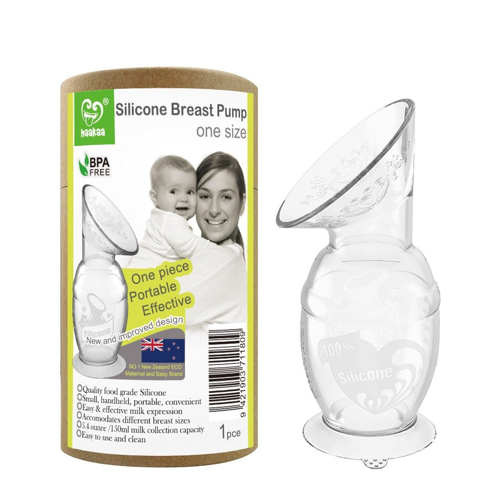 Haakaa Silicone Breast Pump with Suction Base 150ml