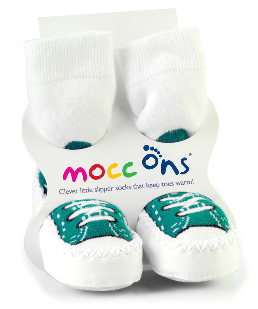 mocc ons turquoise sneaker